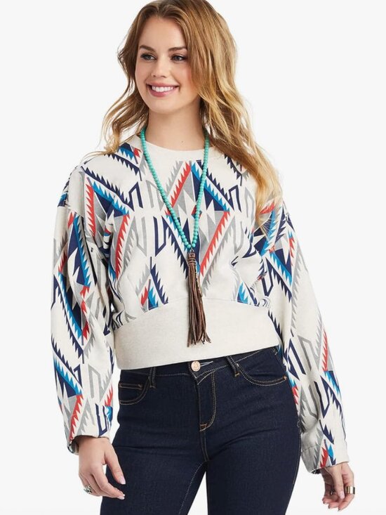 Ariat Tops - Ariat Women's Cropped Chimayo Sweatshirt Size small